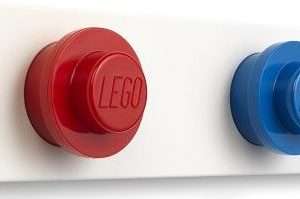 LEGO nástěnný věšák - červená