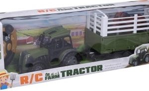 Traktor s vlečkou RC na dálkové ovládání 45 cm