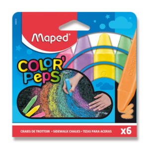 Křídy na chodník Maped - 6 barev