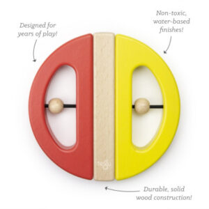 Magnetická hračka TEGU - Swivel Bug - Yellow and Poppy