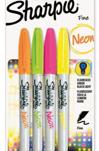 Permanentní popisovač Sharpie Neon sada 4 barev
