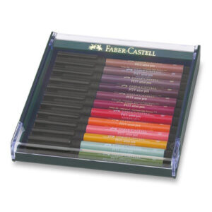 Popisovače Faber-Castell Pitt Artist Pen Brush - 12 ks