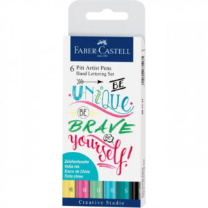 Popisovače Faber-Castell Pitt Artist Pen Hand Lettering - 6 ks