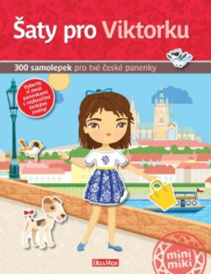 Šaty pro Viktorku - kniha samolepek pro tvé české panenky
