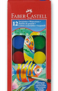 Vodové barvy Faber-Castell velké 30 mm - 12 barev