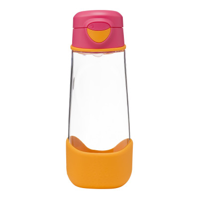 Sport lahev na pití 600 ml- růžová/oranžová
