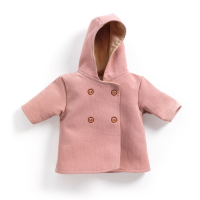 Pomea - růžový kabátek pro panenky