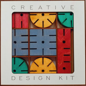 Stavebnice Creative design kit - barevná