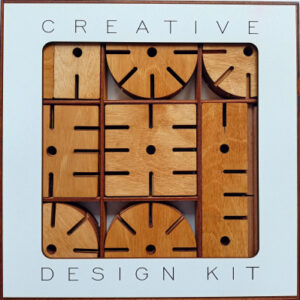 Stavebnice Creative design kit - přírodní