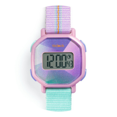Dětské digitální hodinky - Fialové odstíny