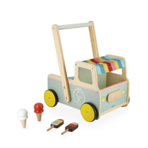 Dřevěný vozík - zmrzlinářské auto