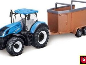 Bburago ASST 10cm Farm Tractor s vlečkou