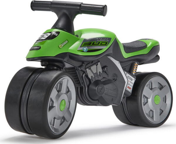 FALK Odrážedlo Baby Moto Team Bud Racing zelené