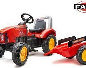 FALK Šlapací traktor 2046AB X Tractor s vlečkou a otevírací kapotou