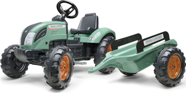 FALK Traktor šlapací 1054AB - Farm Lander s vlečkou - zelený