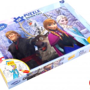 Frozen Puzzle double-face 108 dílků
