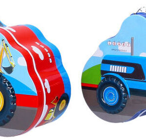 Pokladnička plechová traktor 14x10 cm