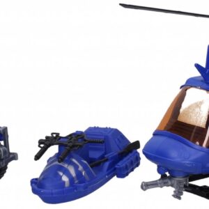 Policejní set s figurkami vrtulník 33 cm
