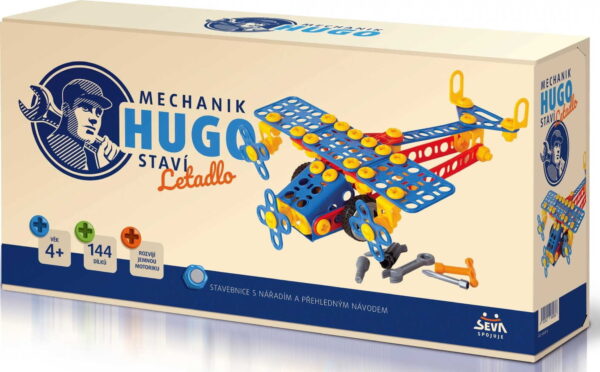 Seva Mechanik Hugo staví Letadlo s nářadím 144ks