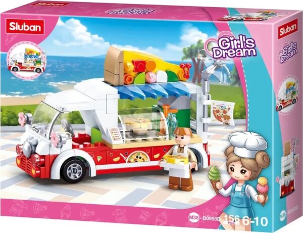 Sluban Girls Dream M38-B0993D Mobilní pizza stánek