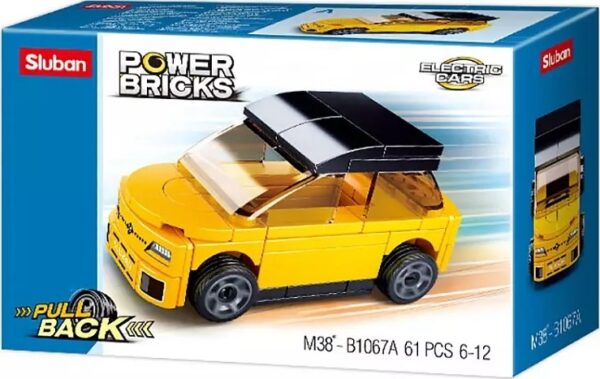Sluban Power Bricks M38-B1067A Natahovací vůz žlutý