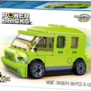 Sluban Power Bricks M38-B1067H Natahovací zelený vůz