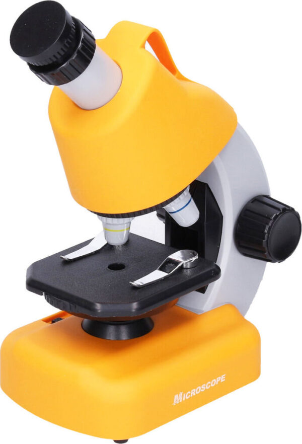 Teddies Mikroskop s doplňky plast 15cm na baterie se světlem v krabici 23x29x12cm
