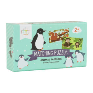 A Little Lovely Company - přiřazovací puzzle - zvířecí rodinky