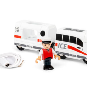 Brio - InterCity Express - vlaková souprava s dobíjecí bateriií pře USB kabel