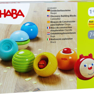 Dřevěná housenka s vizuálními a akustickými efekty