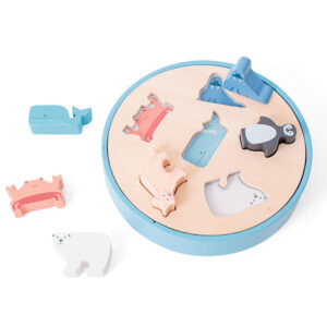 Dřevěné obrysové puzzle