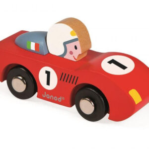 Dřevěné závodní auto - modré nebo červené