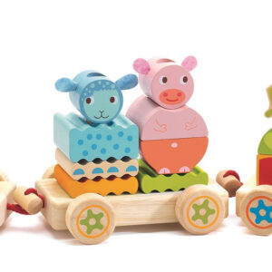 Dřevěný farmářský vláček