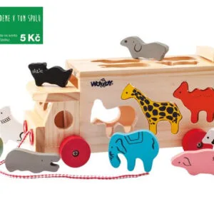 Kamion s vkládacími tvary - zvířátka