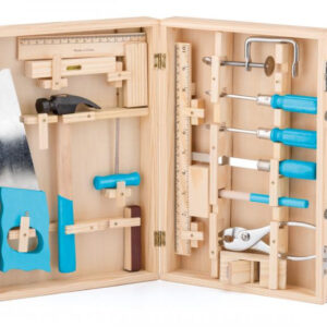 Kovové nářadí v dřevěném kufříku