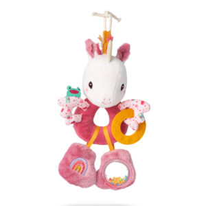 Lilliputiens - motorická hračka s aktivitami - jednorožec Lena