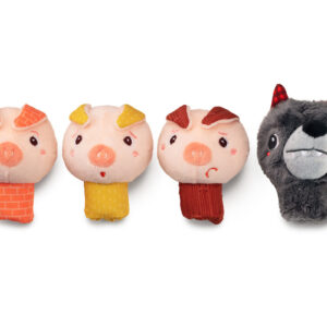 Lilliputiens - set prstových maňásků - Tři prasátka