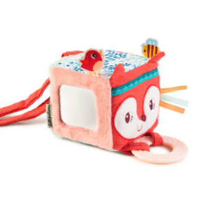 Lilliputiens -  textilní kostka s aktivitami - liška Alice