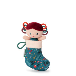 Lilliputiens - vánoční skřítek s modrou punčochou