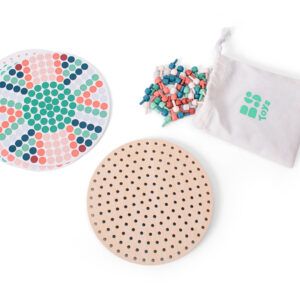 Mozaika s dřevěnými kolíčky