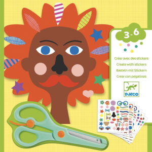 Výtvarná hra se samolepkami - kadeřnice