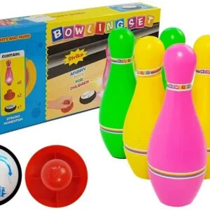 Bowlingová sada 6 barevných kuželek