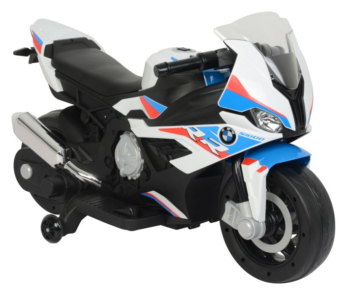 Dětská elektrická motorka BMW S1000RR bílo-modrá - Obrázek 2
