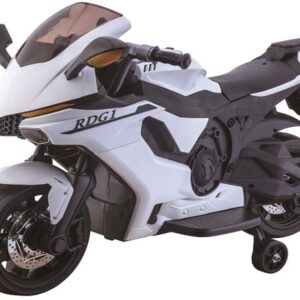 mamido Dětská elektrická motorka TR bílá