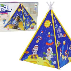 mamido Dětský stan se světelnými efekty modrý