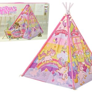 mamido Dětský stan se světelnými efekty růžový