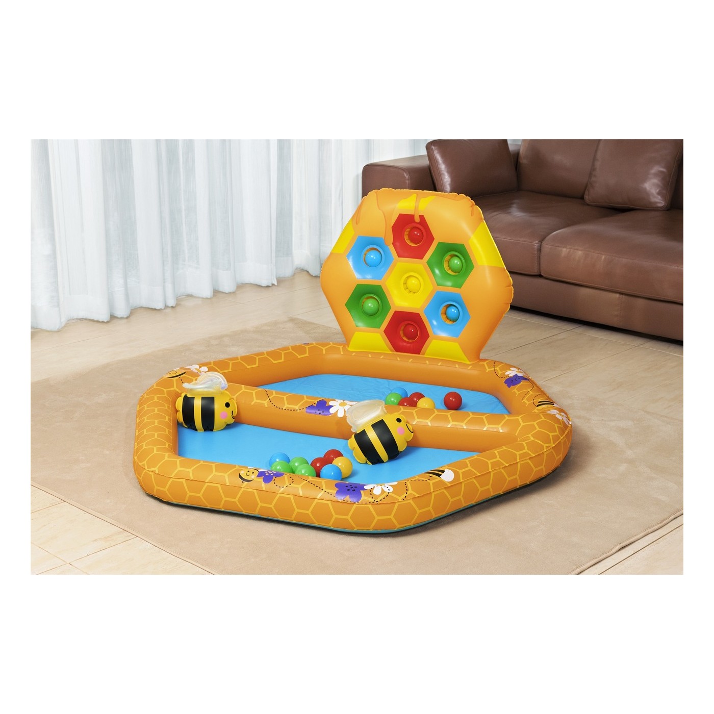 Bestway Nafukovací vodní hřiště Bestway 127x119x61 cm včely - Obrázek 2