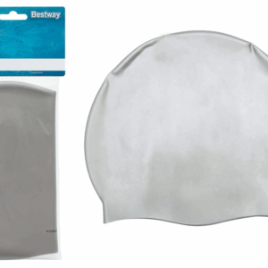 Bestway Silikonová stříbrná koupací čepice Bestway