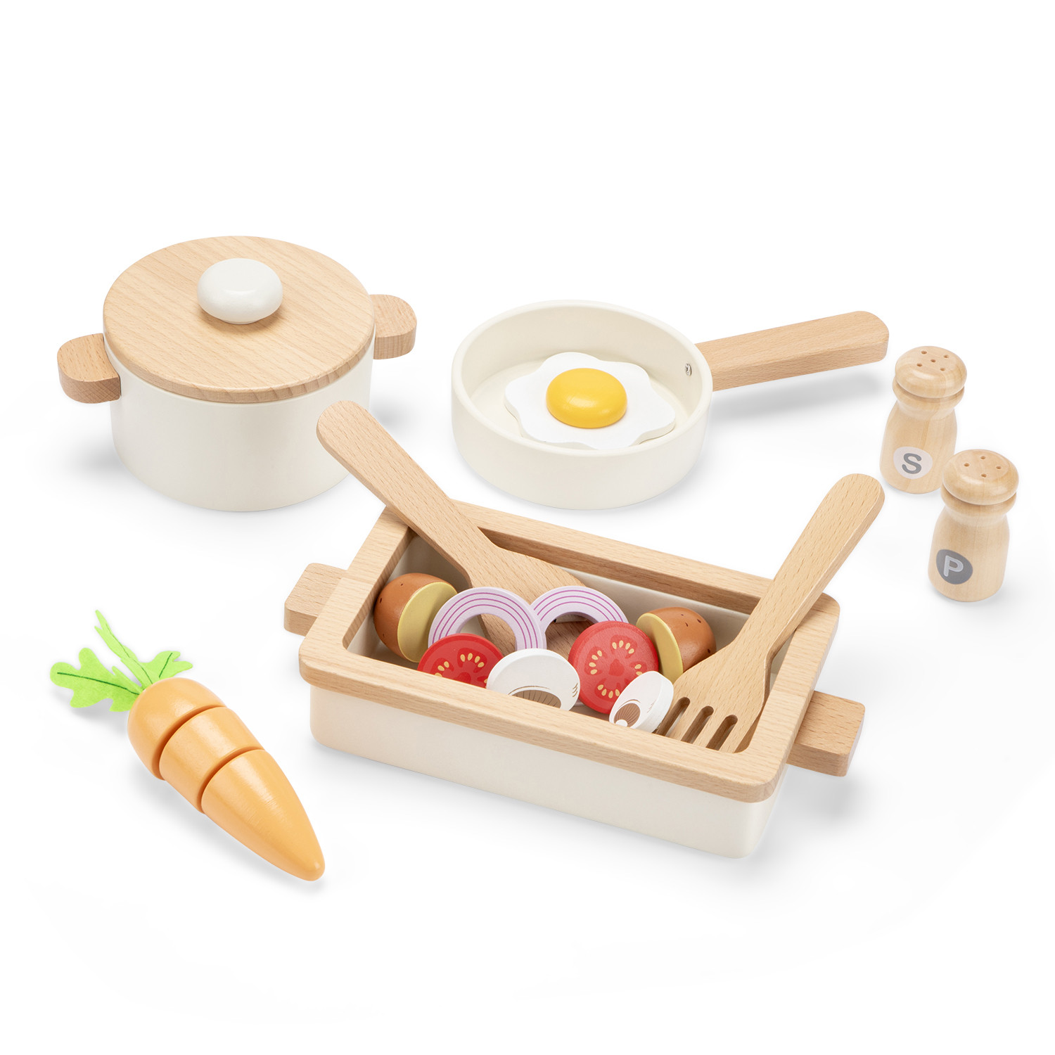 Dřevěná sada nádobí