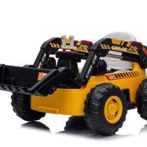 Mamido Mamido Dětský elektrický nakladač CAR-26A žlutý | 4x4 | RC 2.4Ghz | EKO kůže | 12V10Ah